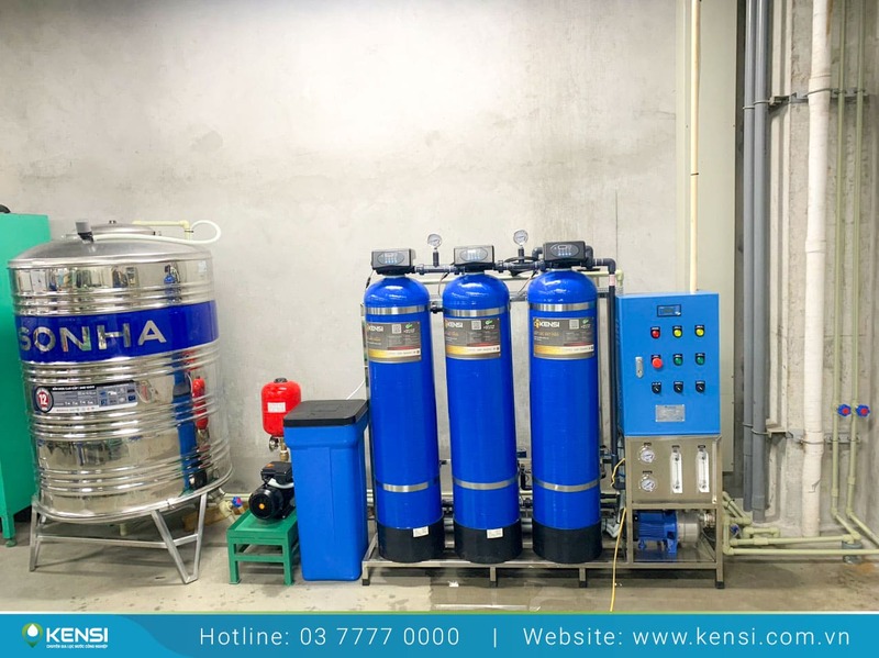 Máy lọc nước công nghiệp RO 500L/h đươc thiết kế và lắp đặt cho công ty sản xuất của Nhật Bản
