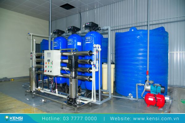 Hệ thống lọc nước RO công nghiệp lắp đặt cho xưởng sản xuất xi mạ