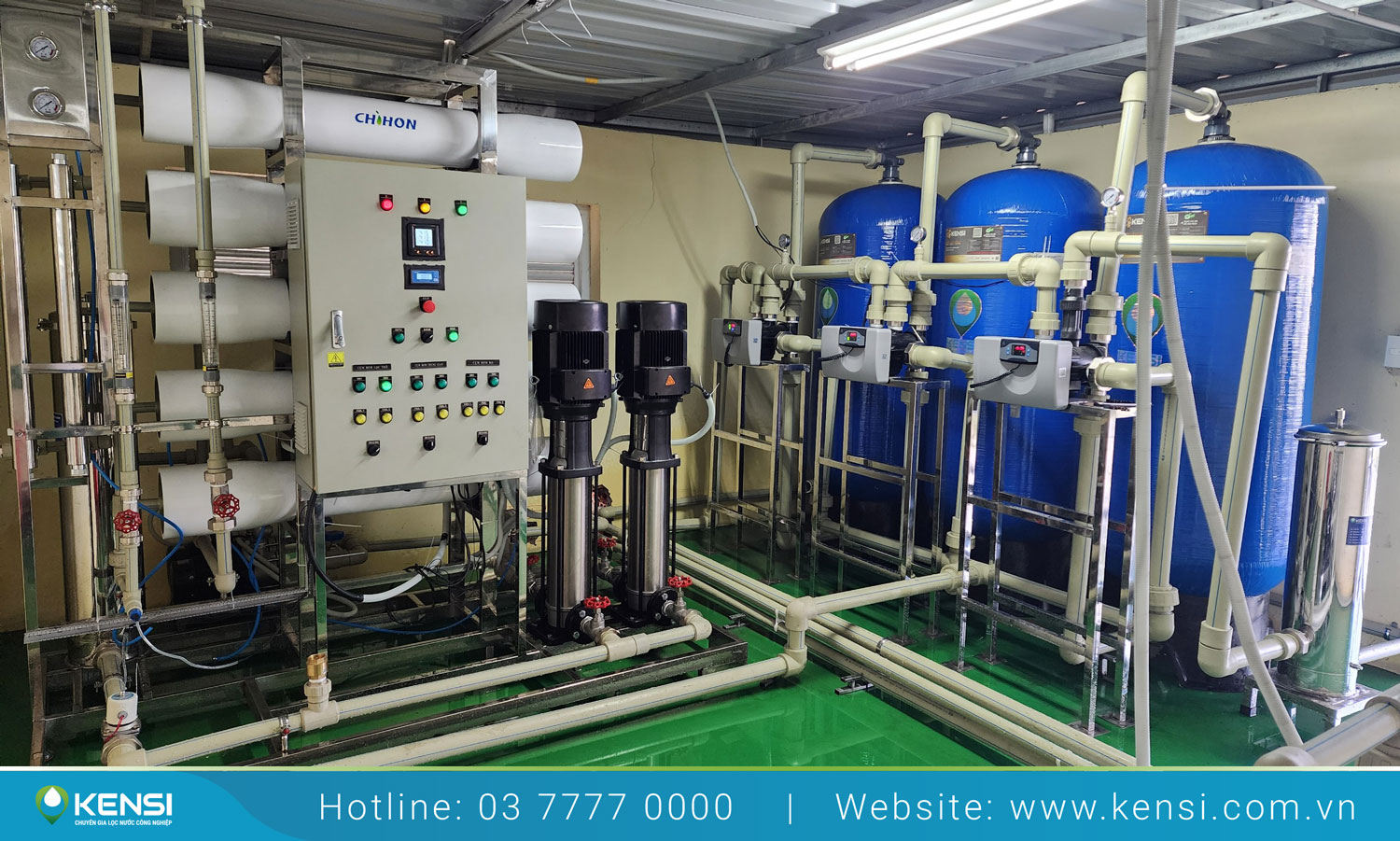 Hệ thống lọc nước công nghiệp RO cho nhà máy