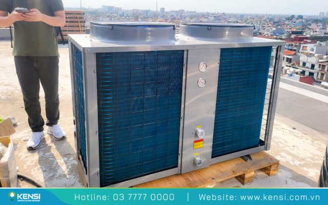 Heat Pump công nghiệp Ecotip Mega 10 được thiết kế riêng cho bệnh viện Hòa Bình, Hải Dương